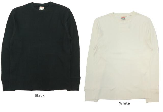 GLAD HAND グラッドハンド 長袖 Tシャツ クルーネック ワッフル生地 大き目サイズ パックTee GLADHAND-27
