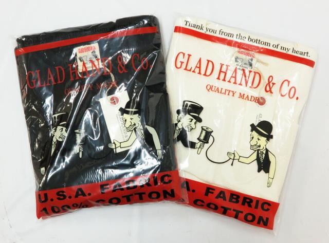 GLAD HAND グラッドハンド 長袖 Tシャツ クルーネック ワッフル生地 大き目サイズ パックTee GLADHAND-27