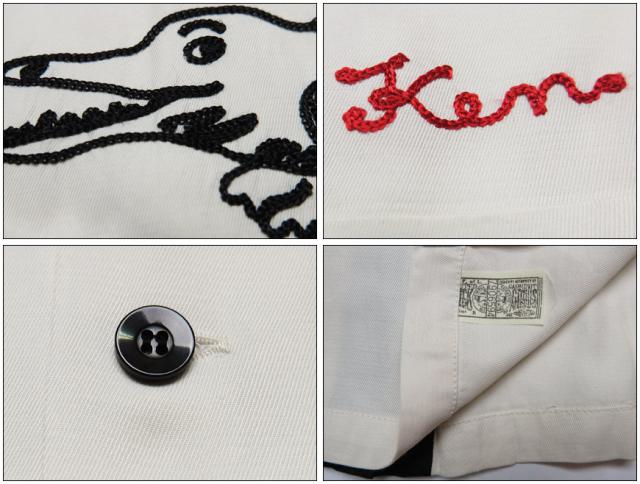 King Louie byHoliday キングルイ ボウリング シャツ ボーリング 実名復刻 ALLEY-GATORS レーヨン 刺繍 KL38666