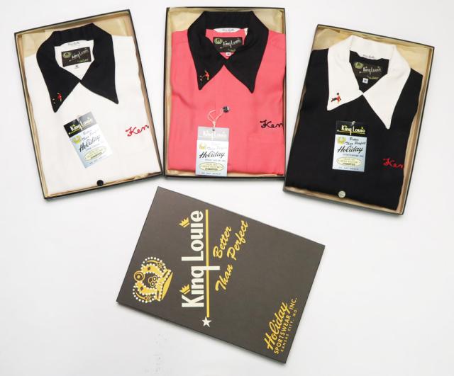 King Louie byHoliday キングルイ ボウリング シャツ ボーリング 実名復刻 ALLEY-GATORS レーヨン 刺繍 KL38666