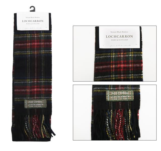 Lochcarron タータンチェック ラムズウール マフラー Made in Scotland