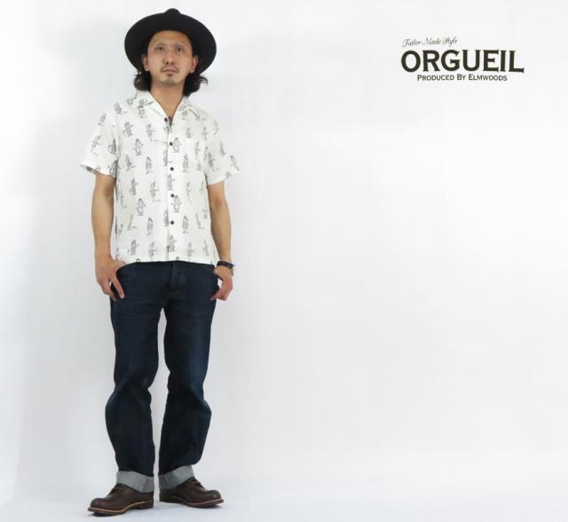 ORGUEIL オルゲイユ コットンリネンオープンカラー 半袖シャツ LUCKY RUDY OR-5060