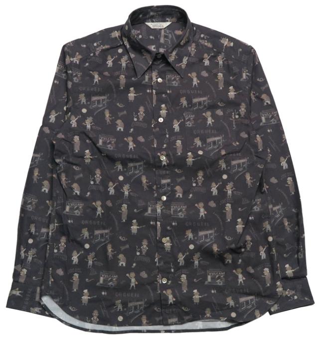 ORGUEIL オルゲイユ 長袖 プリントワークシャツ OR-5083