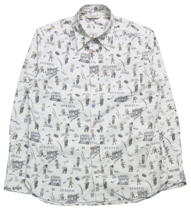 ORGUEIL オルゲイユ 長袖 プリントワークシャツ OR-5083