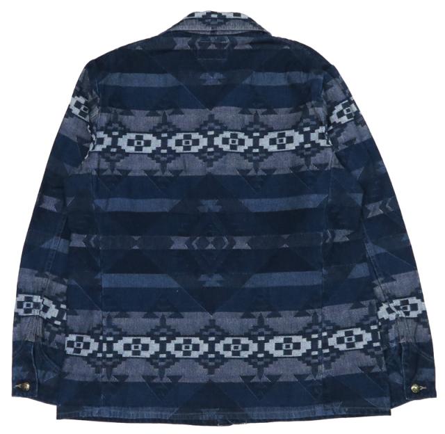 SUGAR CANE シュガーケーン 10oz ネイティブアメリカンデニム柄 コットンジャガード カバーオール SC15501