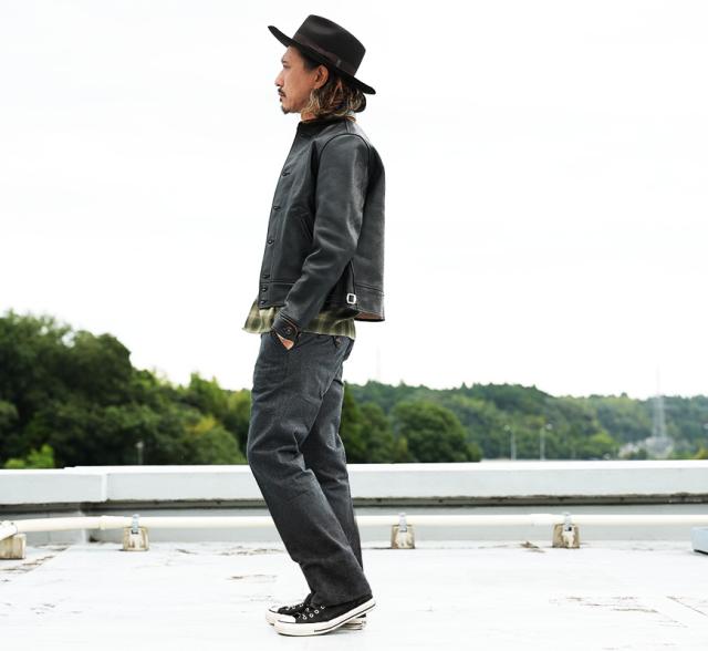 シュガーケーン SUGAR CANE MFSC 1930’s レザー コサックジャケット CAMPUS BUTTON JACKET SC80678