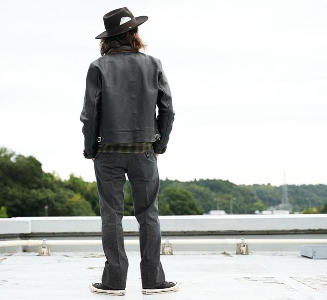 シュガーケーン SUGAR CANE MFSC 1930’s レザー コサックジャケット CAMPUS BUTTON JACKET SC80678
