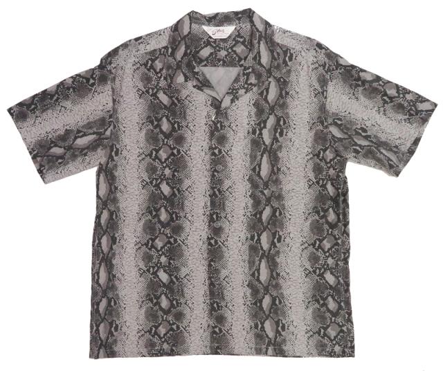 STAR OF HOLLYWOOD スターオブハリウッド 半袖 レーヨン オープンカラーシャツ SNAKE SH39314