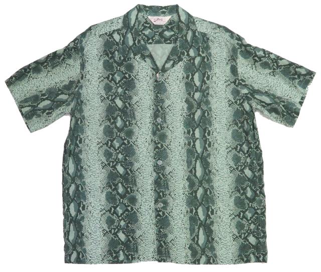 STAR OF HOLLYWOOD スターオブハリウッド 半袖 レーヨン オープンカラーシャツ SNAKE SH39314
