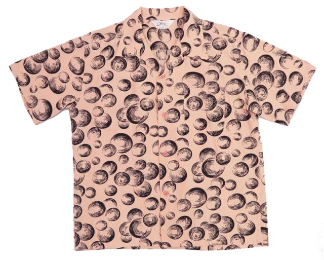 STAR OF HOLLYWOOD スターオブハリウッド 半袖 コットン オープンカラーシャツ BUBBLE SH39321