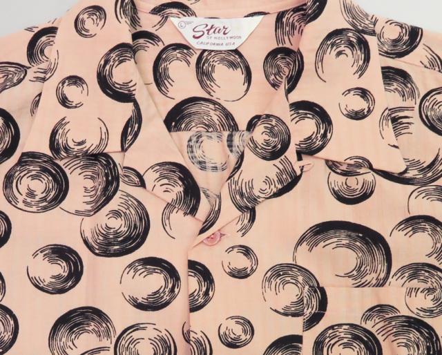 STAR OF HOLLYWOOD スターオブハリウッド 半袖 コットン オープンカラーシャツ BUBBLE SH39321