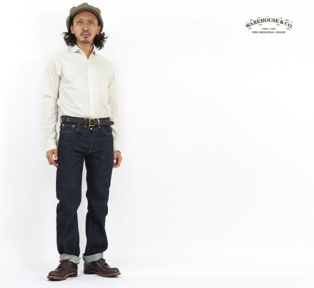ウェアハウス WAREHOUSE コートスタイル ジャガードシャツ WH3034