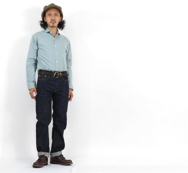 ウェアハウス WAREHOUSE コートスタイル ジャガードシャツ WH3034