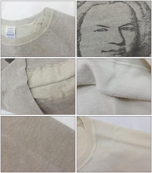 ウェアハウス WAREHOUSE クルーネック スウェット 461 FADED J.S.BACH ユーズドウォッシュ 2ND-HAND  バッハ