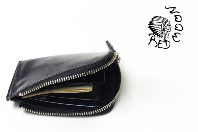 レッドムーン トーマス社 ブライドルレザー Lジップスリムショートウォレット BD-SSW-C