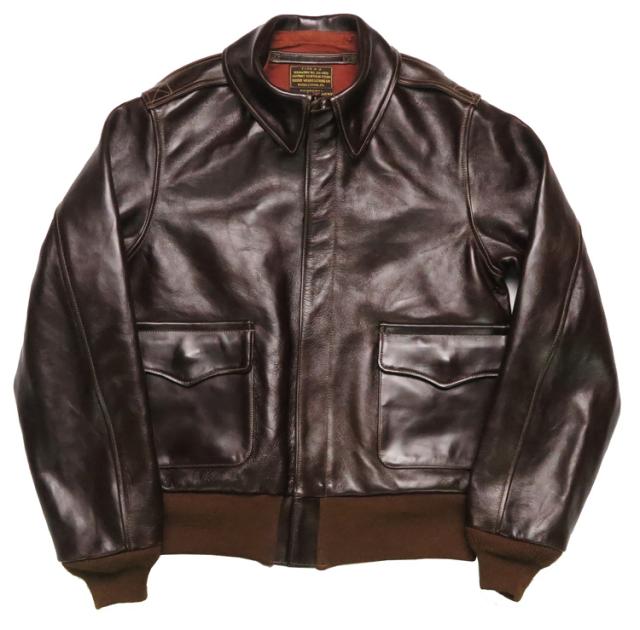 Buzz Rickson's A-2 ROUGHWEAR CLOTHING CO. ANILINE HAND FINISHED BR80593