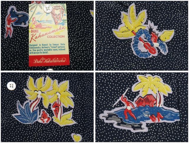 Duke Kahanamoku 半袖 ハワイアンシャツ DUKE'S POLKA-DOTS Special Edition DK38677
