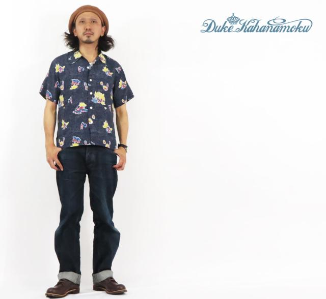 Duke Kahanamoku 半袖 ハワイアンシャツ DUKE'S POLKA-DOTS Special Edition DK38677