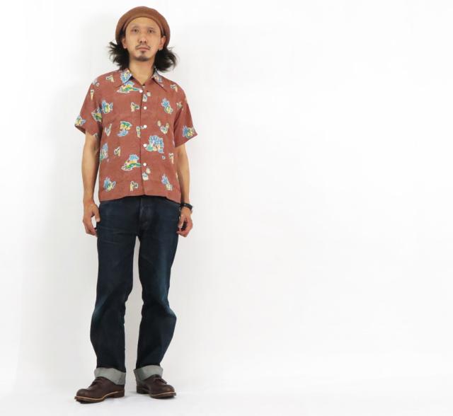 Duke Kahanamoku 半袖 ハワイアンシャツ DUKE'S POLKA-DOTS Special Edition DK38677