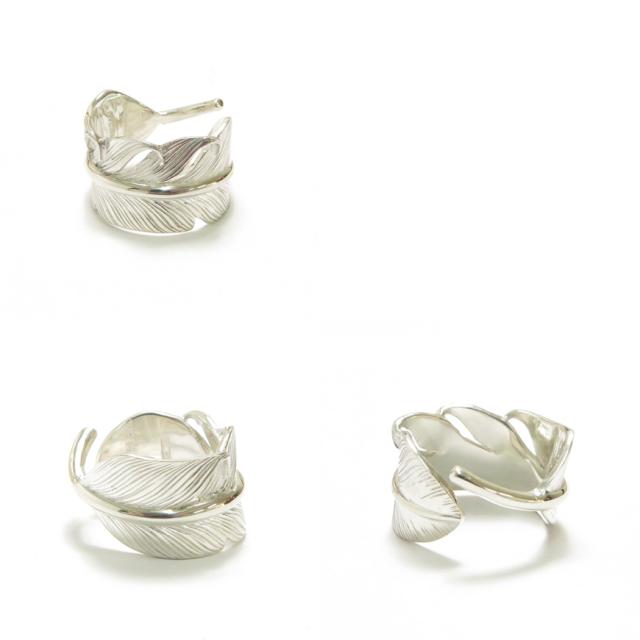 フラットヘッド THE FLAT HEAD シルバー925 ラフフェザー リング Lサイズ FN-JR-002 