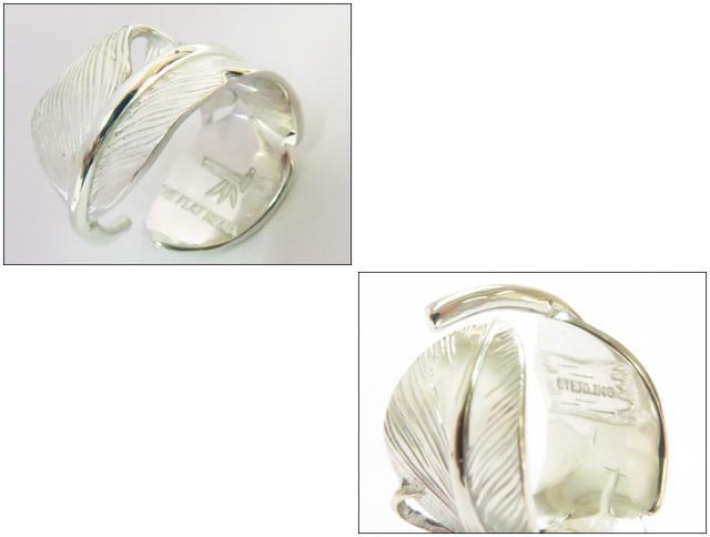 フラットヘッド THE FLAT HEAD シルバー925 ラフフェザー リング Lサイズ FN-JR-002 