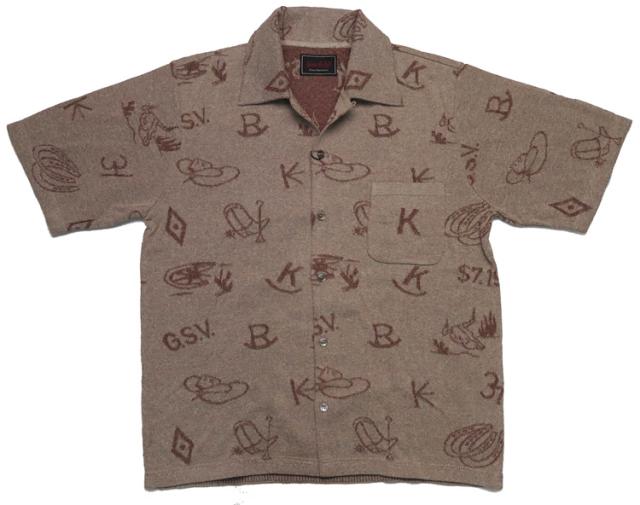 GANGSTERVILLE ギャングスタービル 綿麻ニットシャツ DJANGO GSV-21-SS-09