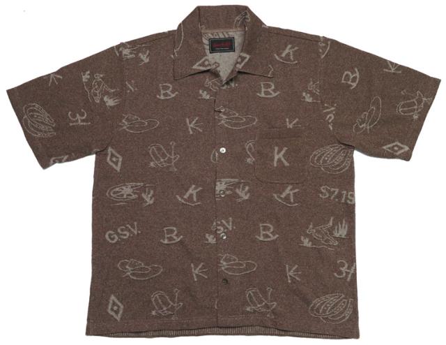 GANGSTERVILLE ギャングスタービル 綿麻ニットシャツ DJANGO GSV-21-SS-09