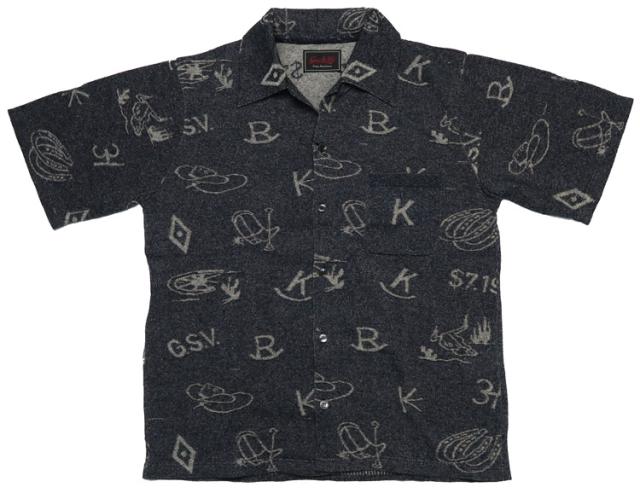 GANGSTERVILLE ギャングスタービル 綿麻ニットシャツ DJANGO GSV-21-SS-09