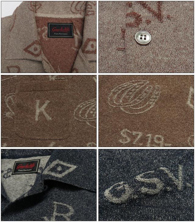 GANGSTERVILLE ギャングスタービル 綿麻ニットシャツ DJANGO GSV-21-SS-09