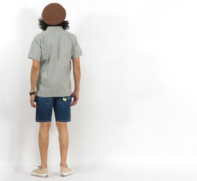 SUGAR CANE 11oz デニム ワーク ショートパンツ ユーズドウォッシュ SC51841H