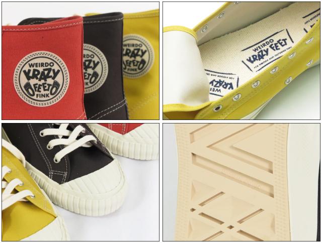 WEIRDO ウィアード ハイカットスニーカー KRAZY FEET GLAD HAND グラッドハンド
