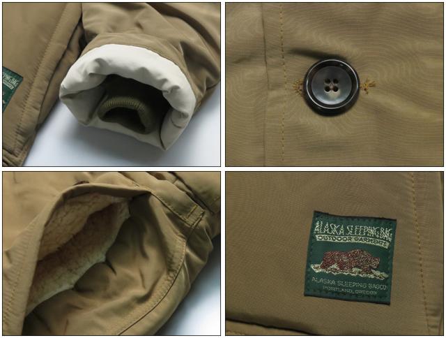 ALASKA SLEEPING BAG グースダウン ジャケット ARCTIC WORK & HUNTING COAT AS15211