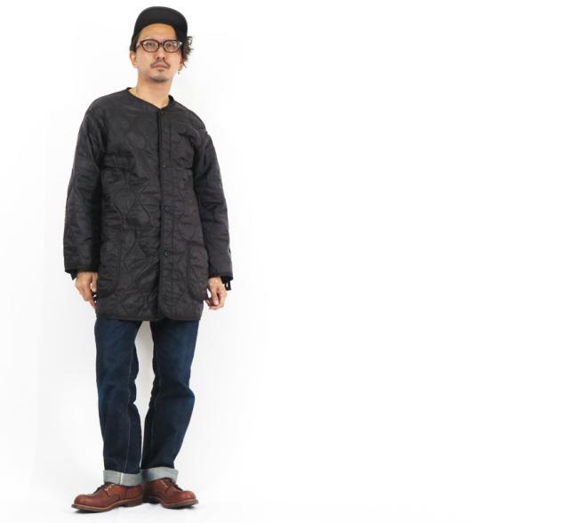バズリクソンズ Buzz Ricksons William Gibson ブラック M-65用 キルティング ライナー ジャケット Type BLACK LINER, EXTREME COLD WEATHER, PARKA BR15193