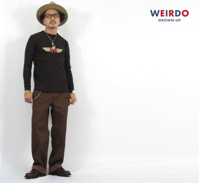 ウィアード　weirdo アイボリー　オフホワイト　LIFT UP ワークパンツ ウィアード weirdo アイボリー オフホワイト LIFT UP ワーク