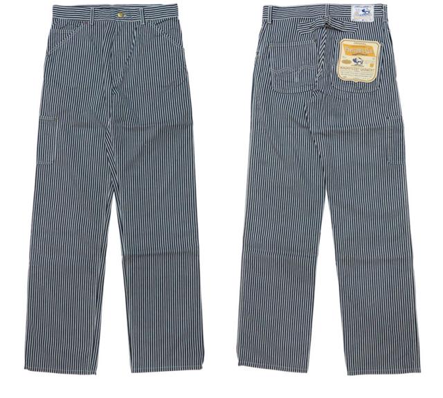 Pherrow's ペインターパンツ ヒッコリーストライプ 10oz デニム ヒッコリーストライプ 301WP