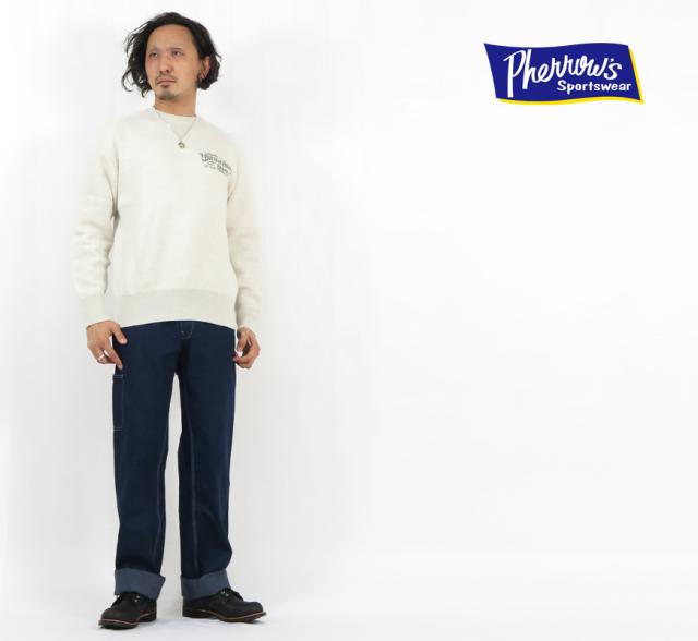 ■Pherrow's ペインターパンツ ヒッコリーストライプ 10oz デニム ヒッコリーストライプ 301WP