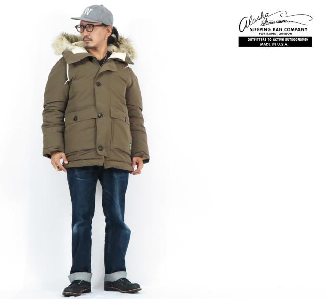 ALASKA SLEEPING BAG グースダウン ジャケット 「ARCTIC」 SUGAR CANE AS15004