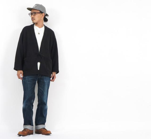 バーンズ BARNS 吊り編みドテラ ジャケット スウェット カーディガン 製品日本シリーズ BR-21300