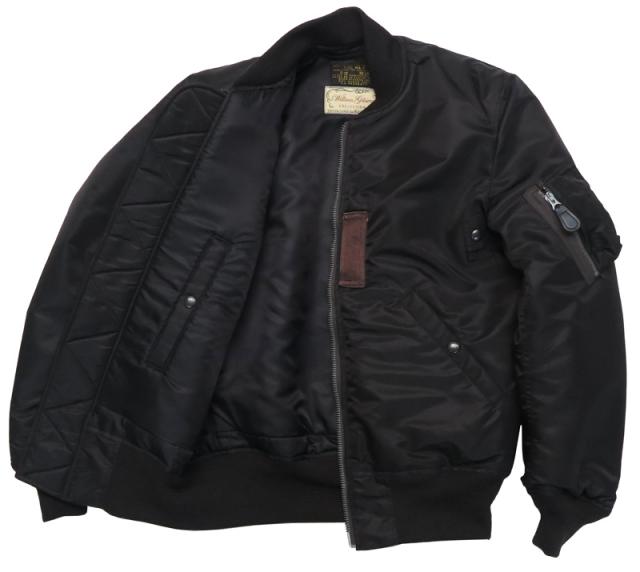 バズリクソンズ Buzz Rickson's BLACK MA-1 SLENDER LONG WILLIAM GIBSON BR14965