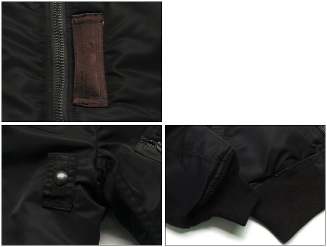 バズリクソンズ Buzz Rickson's BLACK MA-1 SLENDER LONG WILLIAM GIBSON BR14965
