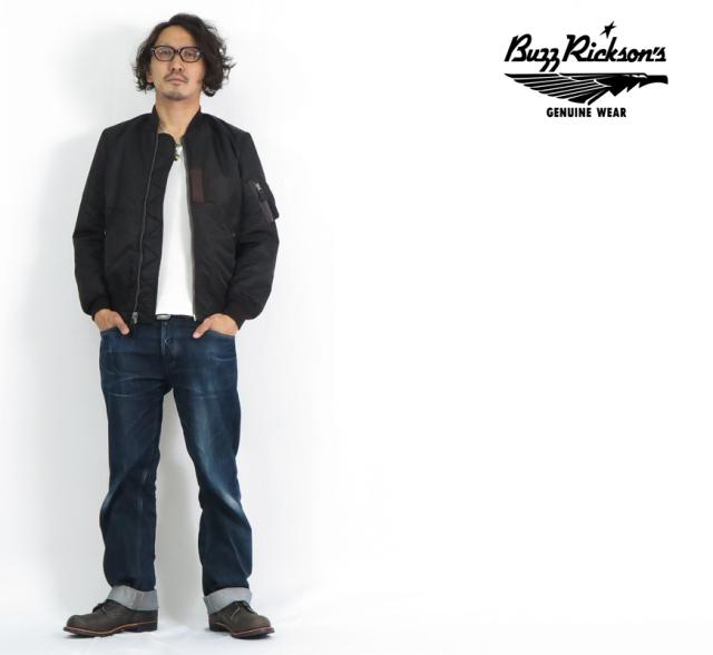 バズリクソンズ Buzz Rickson's BLACK MA-1 SLENDER LONG WILLIAM GIBSON BR14965