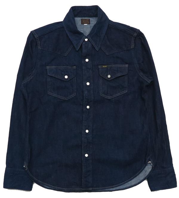デラックスウェア DELUXEWARE 長袖 10oz デニム ウエスタンシャツ 7600