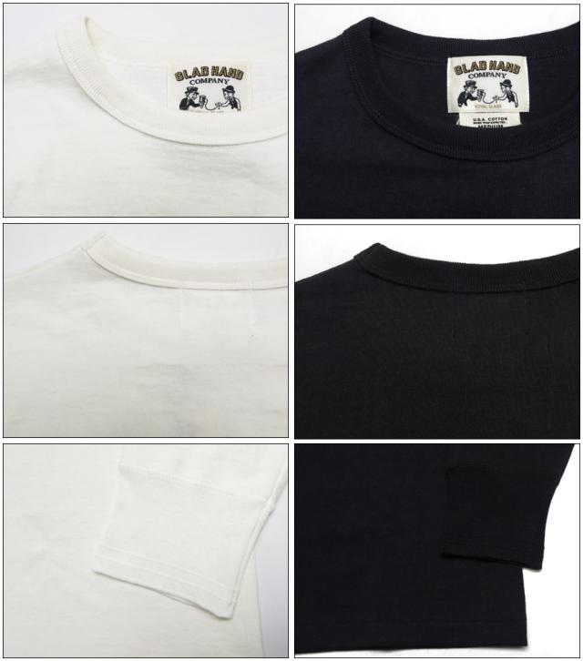 GLAD HAND グラッドハンド 長袖 Tシャツ クルーネック U.S.Aコットン Royal Class シリーズ