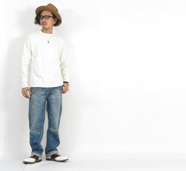 GLAD HAND グラッドハンド 長袖 Tシャツ クルーネック U.S.Aコットン Royal Class シリーズ