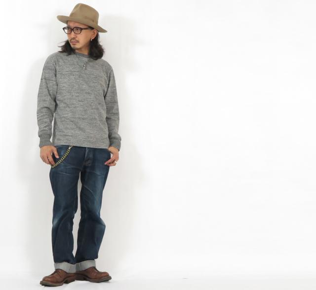 GLAD HAND グラッドハンド 長袖 Tシャツ クルーネック U.S.Aコットン Royal Class シリーズ