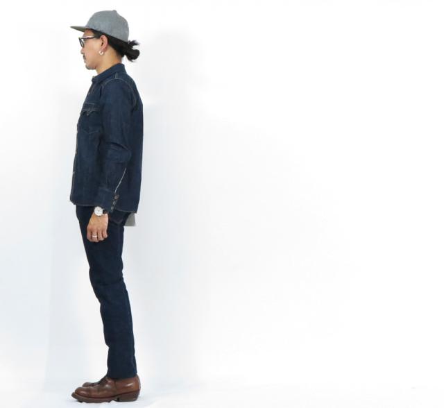 SAMURAI JEANS 新・511モデル 18oz藍+サムライコットンセルビッチデニム スリムテーパード ジーンズ S511AX