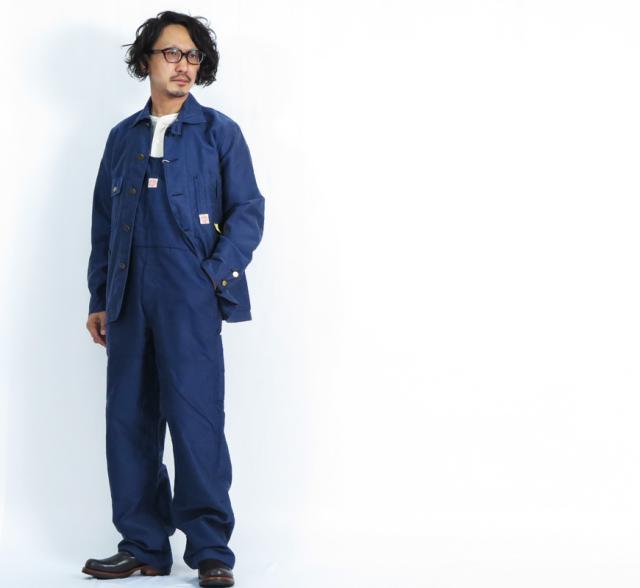 HEAD LIGHT × FICTION ROMANCE 9.5oz モールスキン ダイヤモンドバック オーバーオール ツナギ SUGAR CANE シュガーケーン SC42256