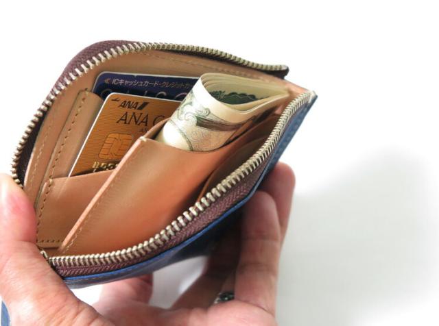 レッドムーン イタリアンレザー アラスカ Lジップスリムショートウォレット AL-SSW