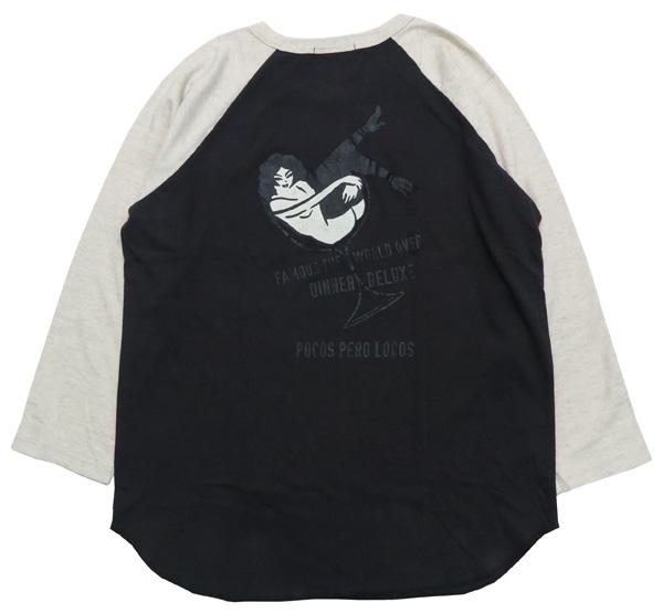 GANGSTERVILLE ヘンプ混 9分袖ラグランスリーブ ヘンリーネック Tシャツ PALM ISLAND REVUE GSC-22-SS-28 天竺生地 GLAD HAND グラッドハンド