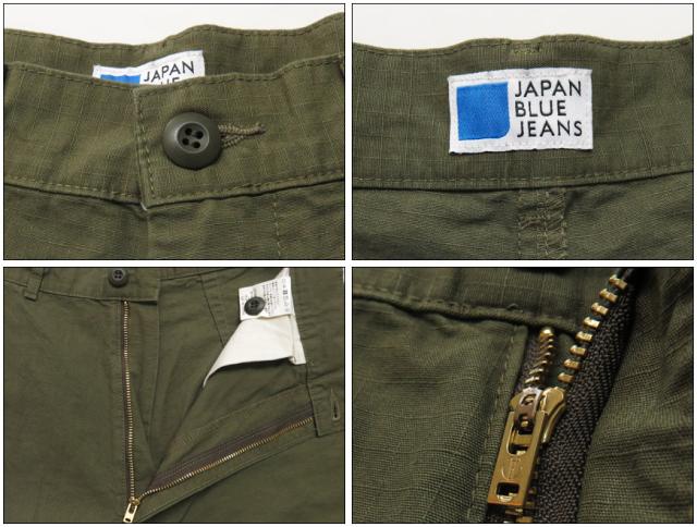 JAPAN BLUE JEANS リップストップ ノンカーゴパンツ J286071